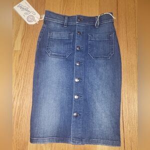 3. NWT THE SEAFARER SANDY DENIM SKIRT SIZE 24